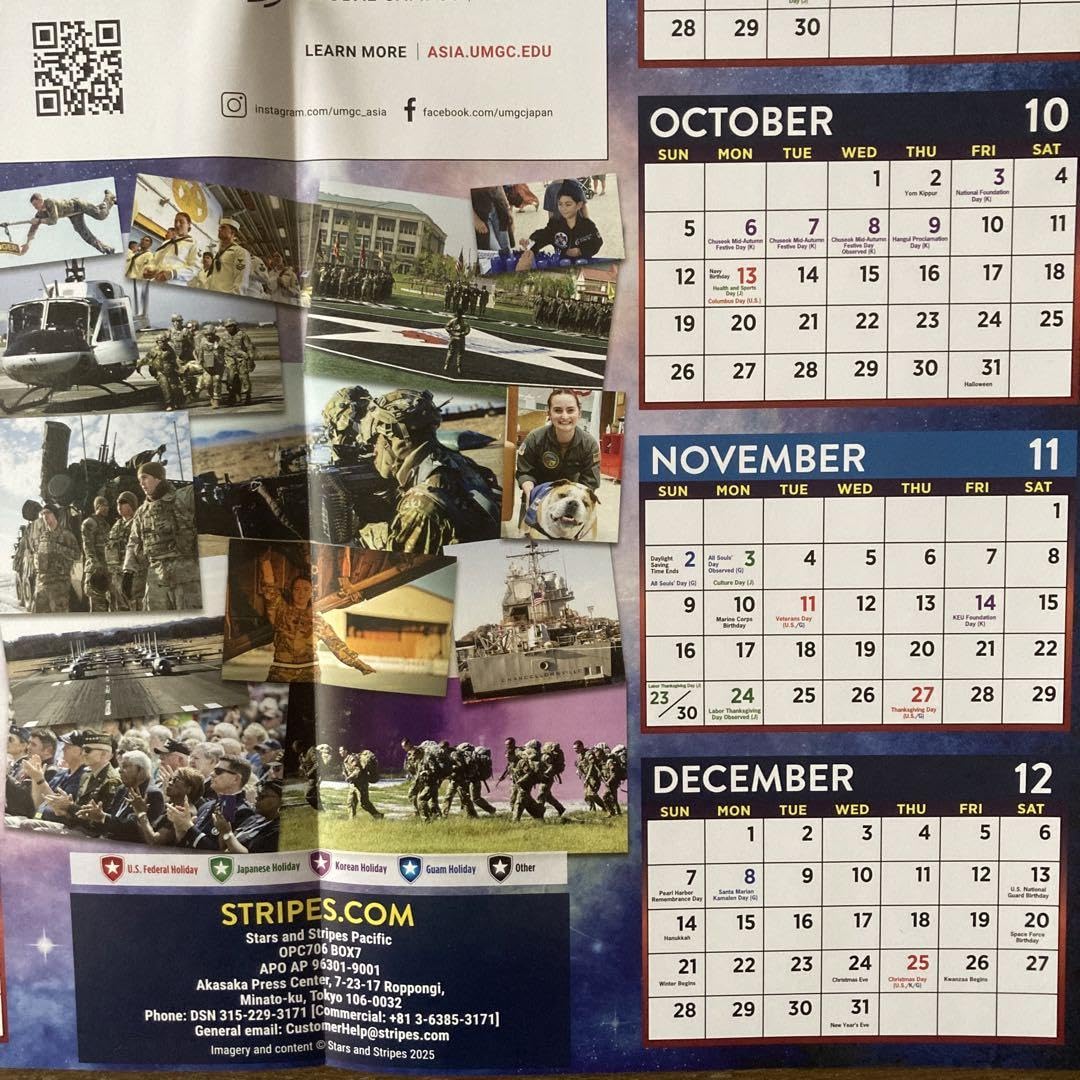 Amazon | 2025米軍カレンダー星条旗新聞stars and stripes Amazon | 2025米軍カレンダー星条旗新聞stars and stripes